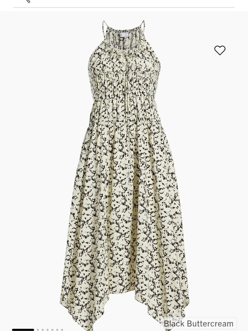 Proenza Schouler Buttercream and Black Dres Sz 6